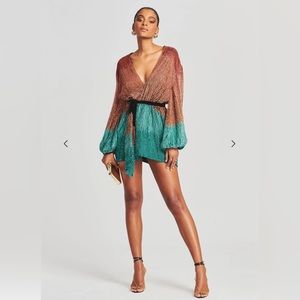 Retrofete Gabrielle Sequin Ombre Robe Dress